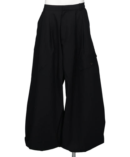 GABARDINE BALLOON TROUSERS
