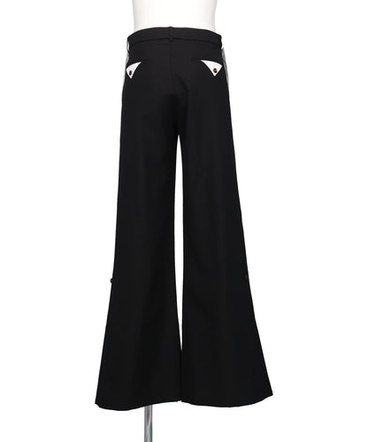 CONTRASTED HEM SUIT PANT