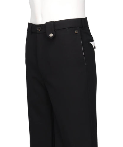CONTRASTED HEM SUIT PANT