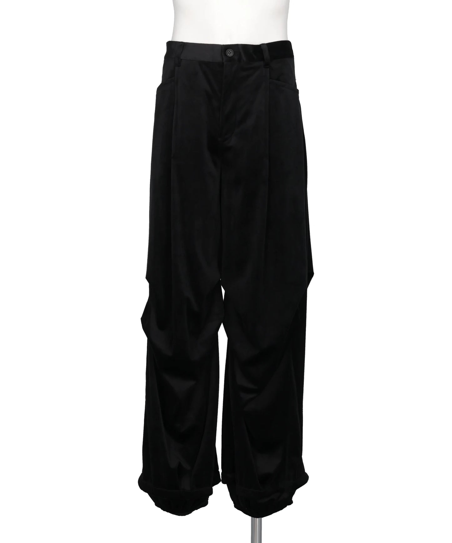 TAAKK(ターク)DRAPED VELVET TUCK PANTS