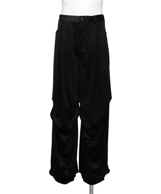 TAAKK(ターク)DRAPED VELVET TUCK PANTS