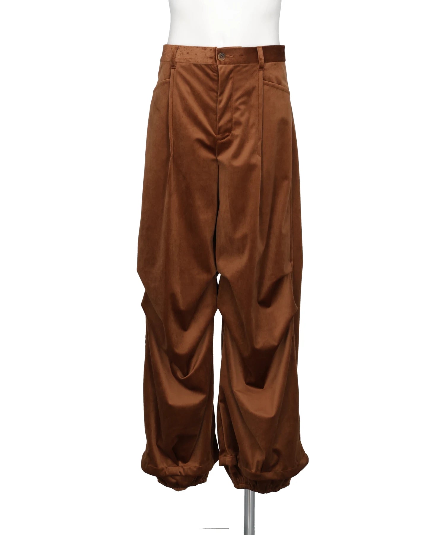 TAAKK(ターク) 2026AW DRAPED VELVET TUCK PANTS TA26AW-PT066