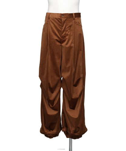 TAAKK(ターク) 2026AW DRAPED VELVET TUCK PANTS TA26AW-PT066