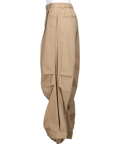 STRUCTURED CHINO TUCK PANTS