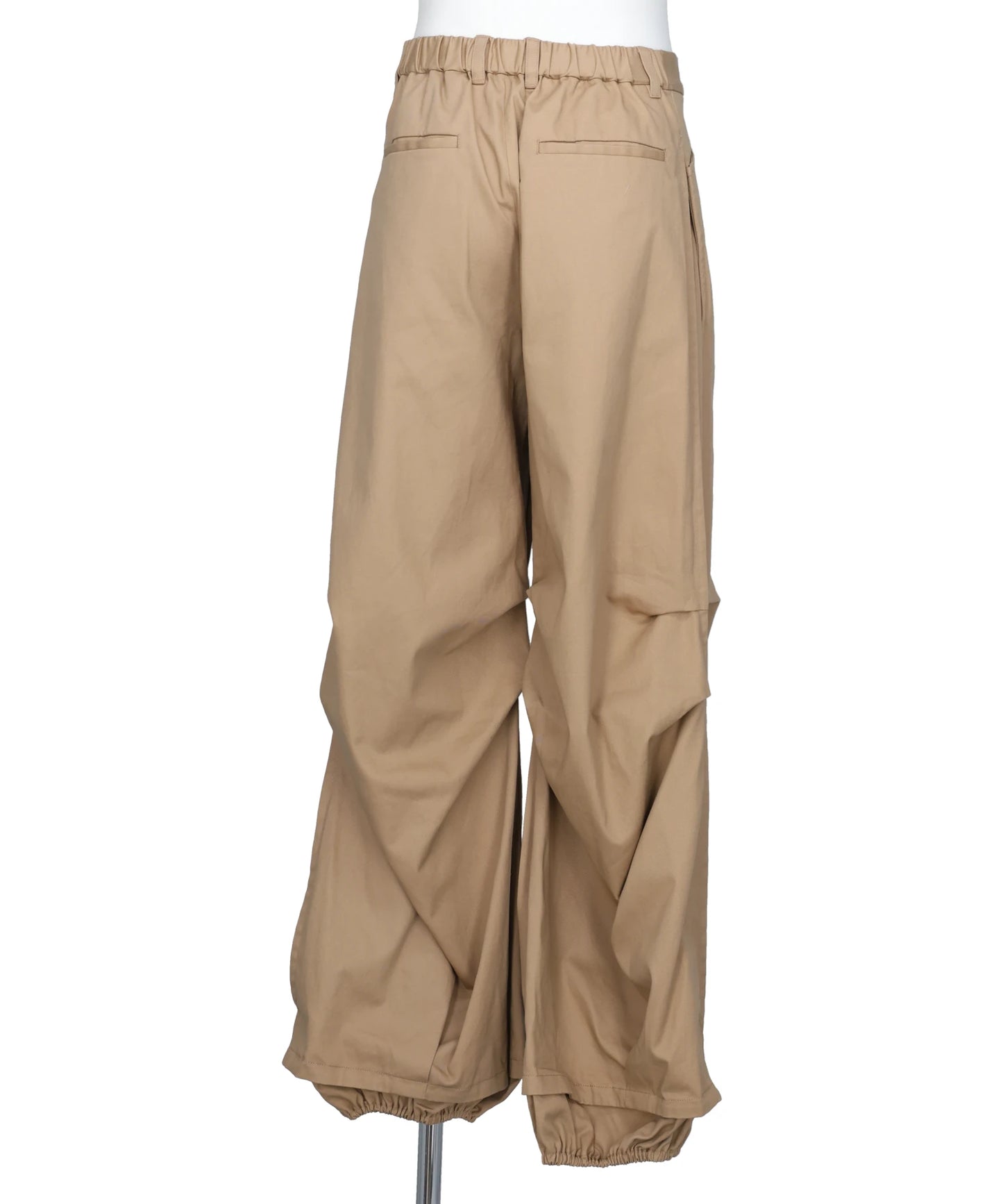 STRUCTURED CHINO TUCK PANTS