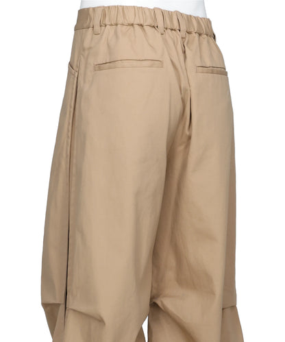 STRUCTURED CHINO TUCK PANTS