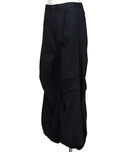 STRUCTURED CHINO TUCK PANTS