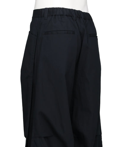 STRUCTURED CHINO TUCK PANTS