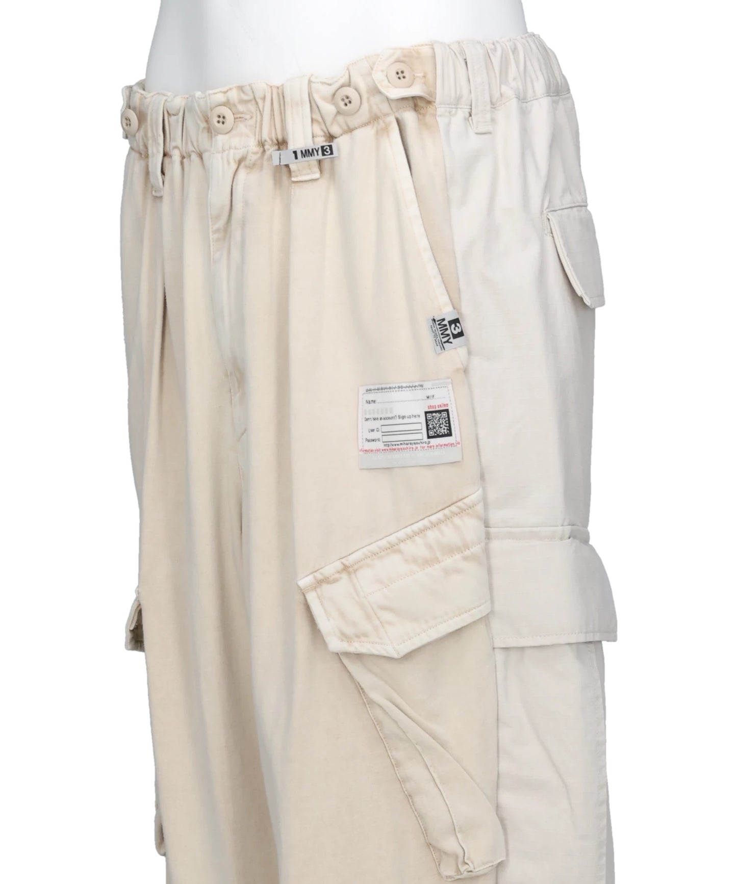 FRONT BACK COMBINED CARGO PANTS