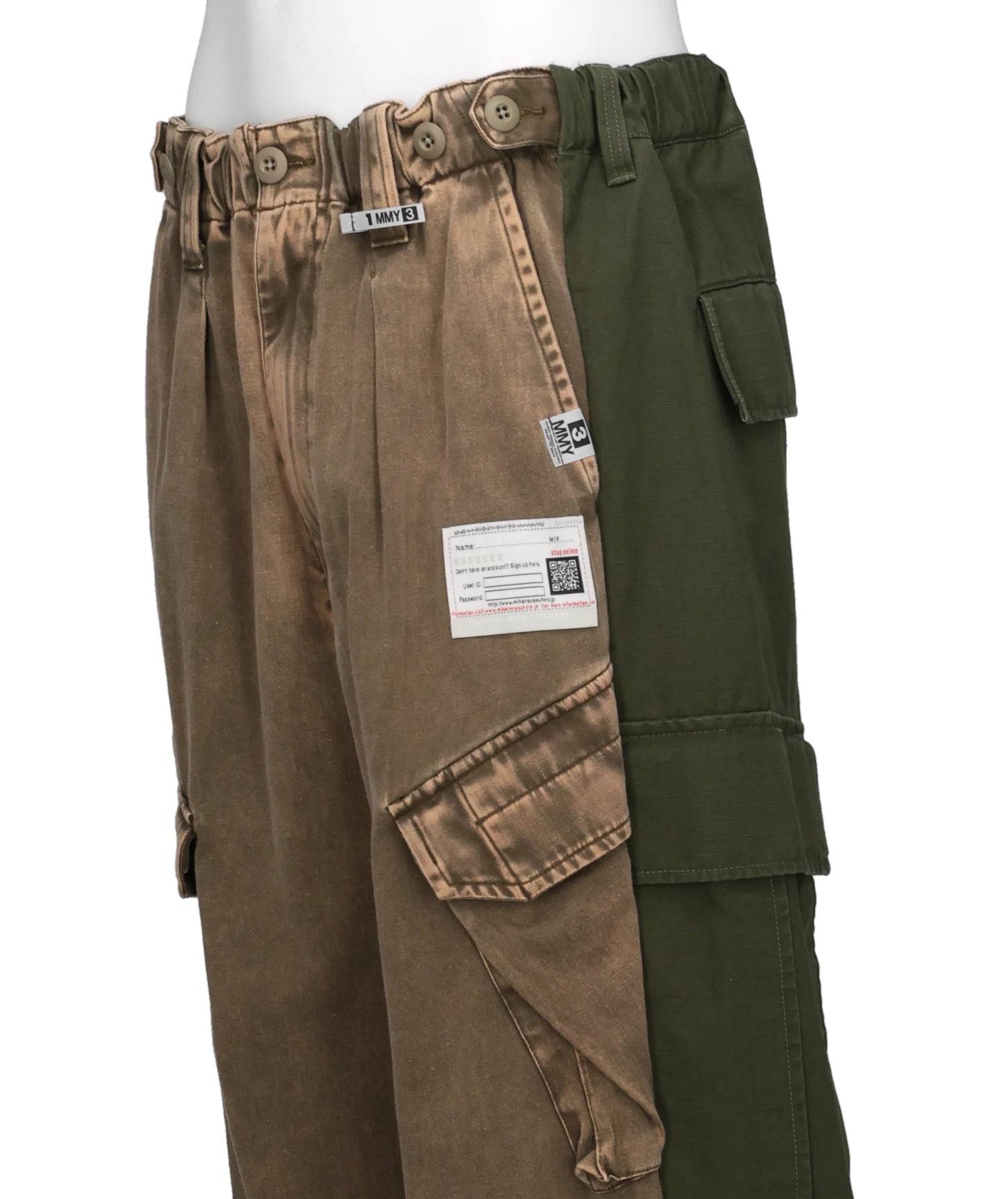 FRONT BACK COMBINED CARGO PANTS