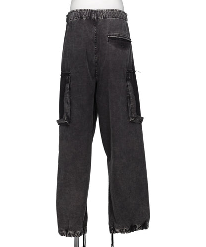 COTTON SATIN CARGO PANTS