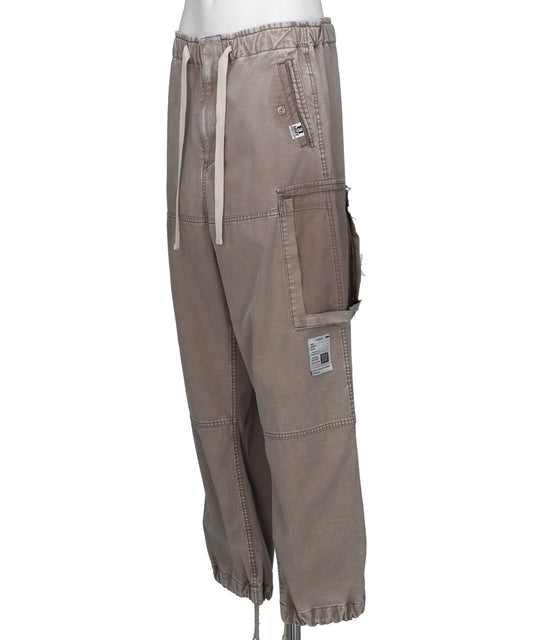 COTTON SATIN CARGO PANTS