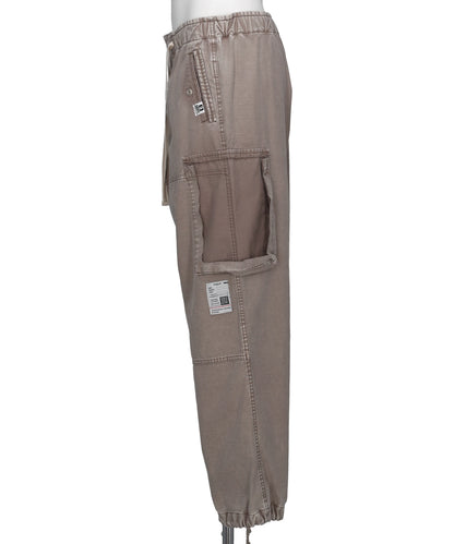 COTTON SATIN CARGO PANTS
