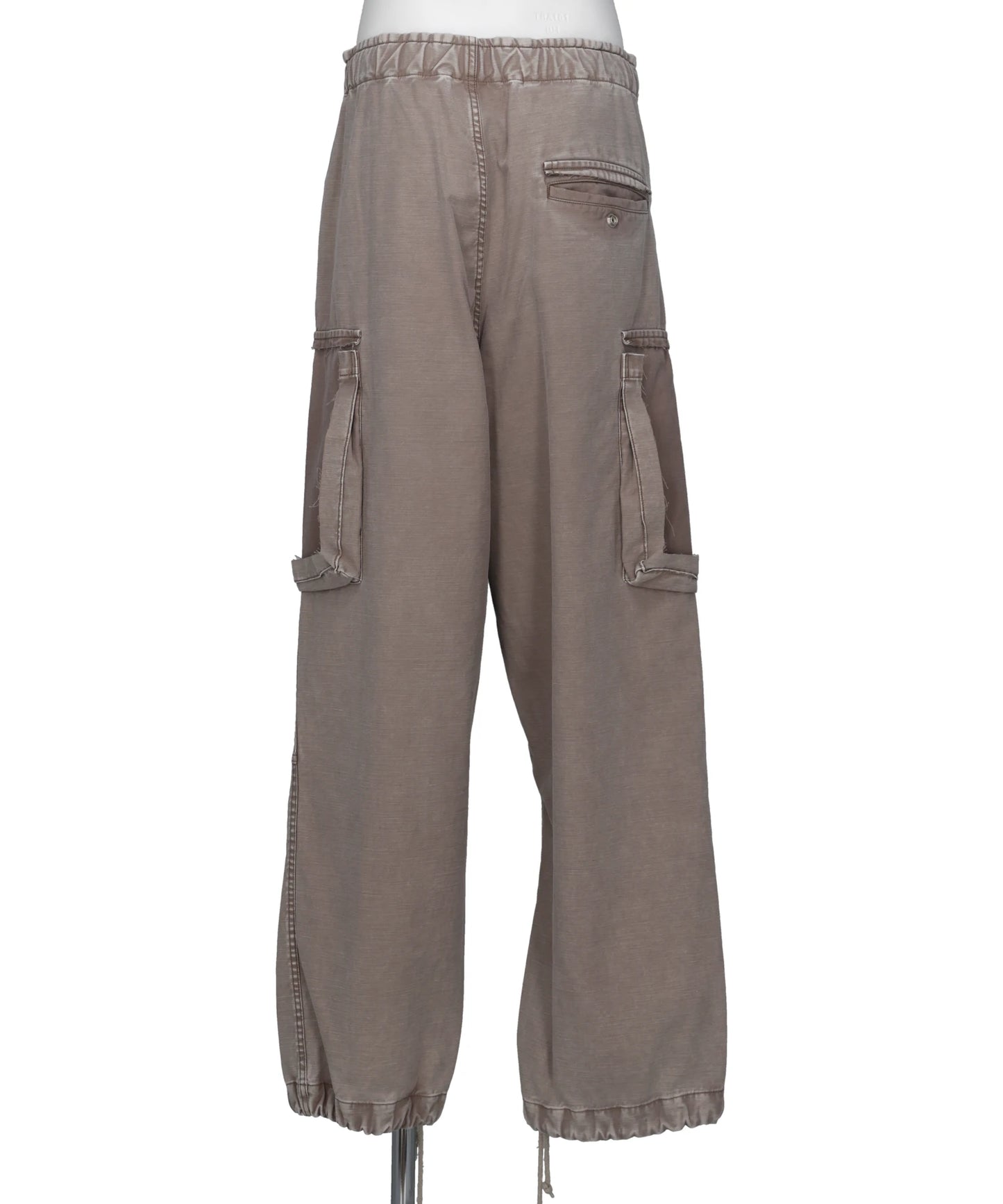 COTTON SATIN CARGO PANTS
