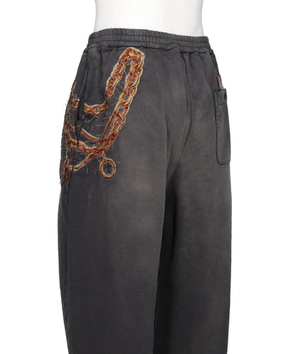 TROMPE L’OEIL EMBROIDERYSWEATPANTS