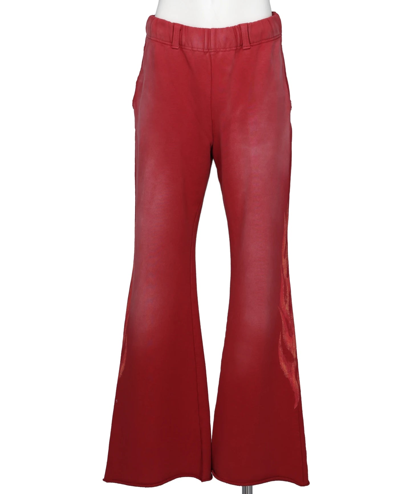 KAMIYA(カミヤ) 2026SS “CRAYON FLAME” DISTRESSED BOOTCUTSWEAT PANTS G16PT069