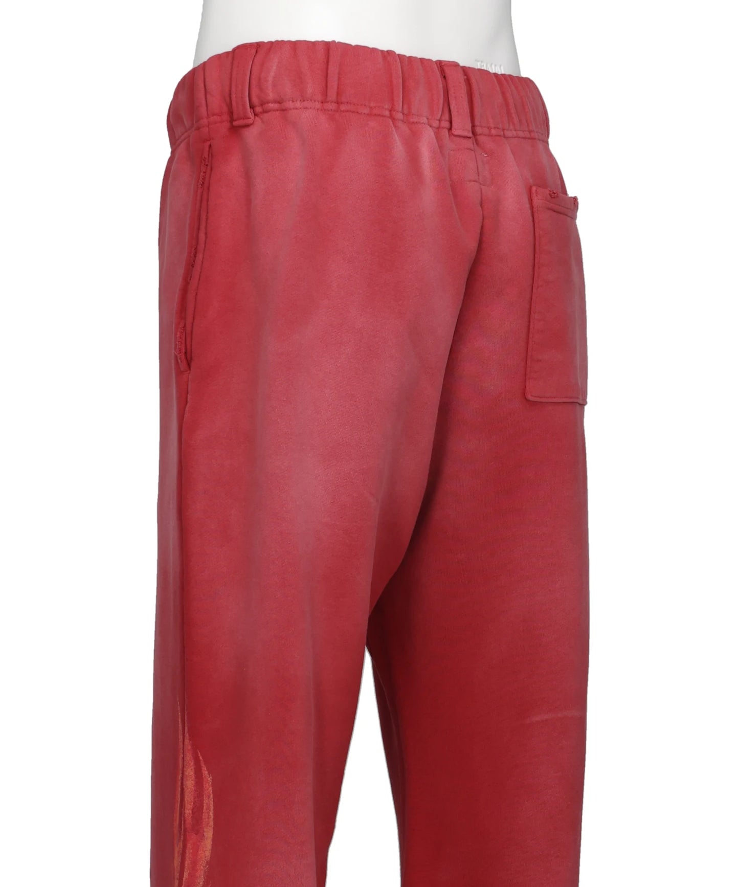 “CRAYON FLAME” DISTRESSED BOOTCUTSWEAT PANTS