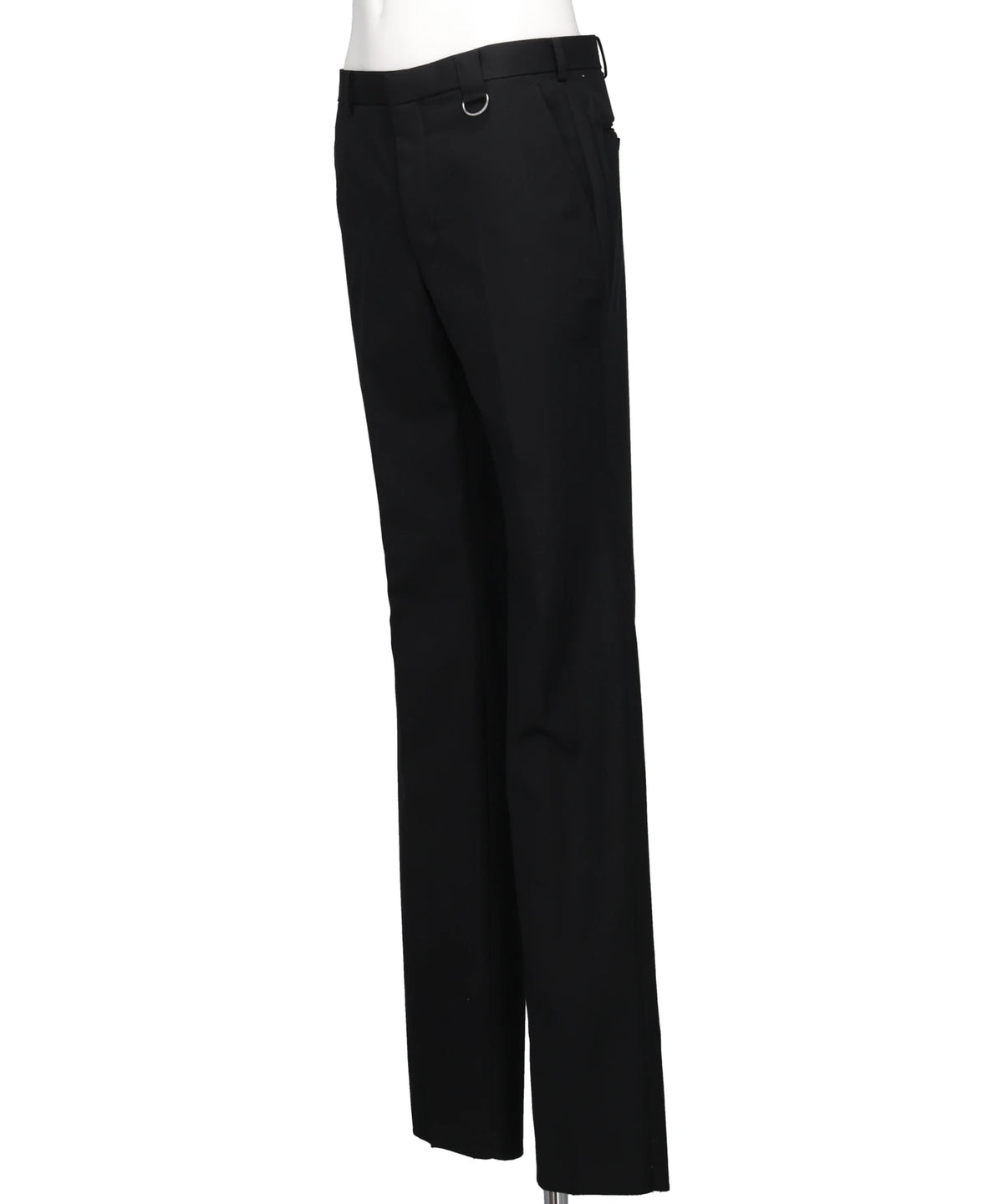 WOOL GABARDINE SKINNY TROUSERS