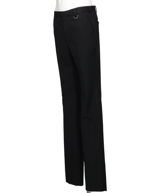 WOOL GABARDINE SKINNY TROUSERS