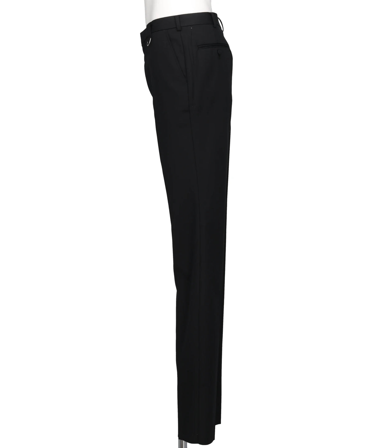 WOOL GABARDINE SKINNY TROUSERS