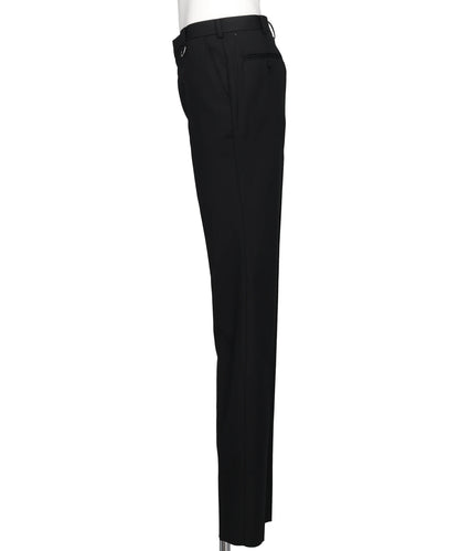 WOOL GABARDINE SKINNY TROUSERS