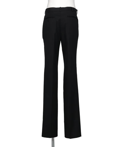 WOOL GABARDINE SKINNY TROUSERS