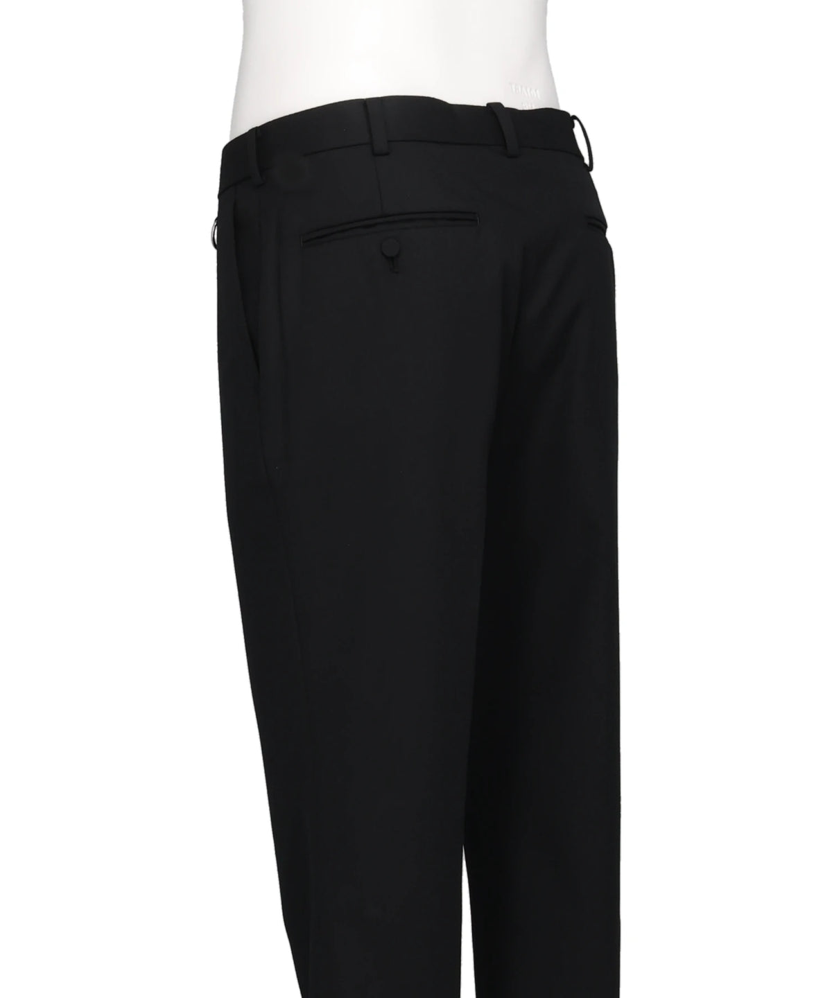 WOOL GABARDINE SKINNY TROUSERS
