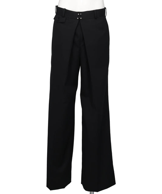 JOHN LAWRENCE SULLIVAN(ジョンローレンスサリバン) 2026AW WOOL GABARDINE FOLDED WIDE TROUSERS 2B023-0126-49