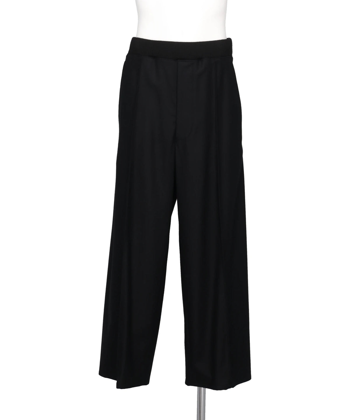 OVERCOAT WIDE TROUSER WITH RIBBED WAISTBAND