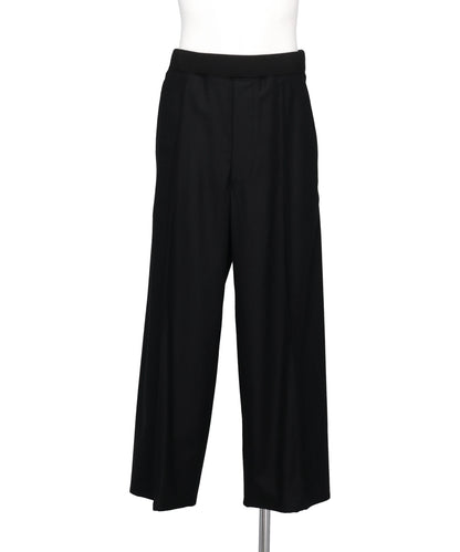 OVERCOAT WIDE TROUSER WITH RIBBED WAISTBAND