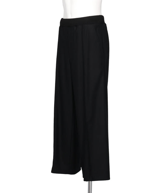 WIDE TROUSER WITH RIBBED WAISTBAND
