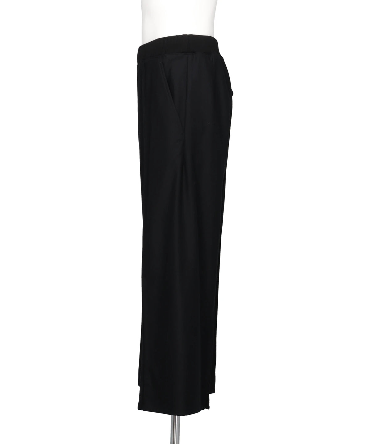 WIDE TROUSERS WITH RIBBED WAISTBAND