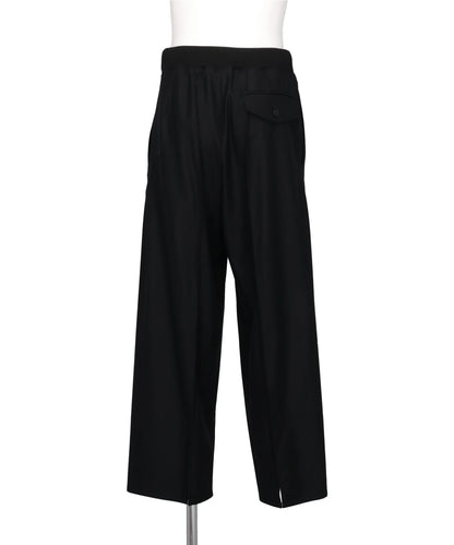 WIDE TROUSERS WITH RIBBED WAISTBAND