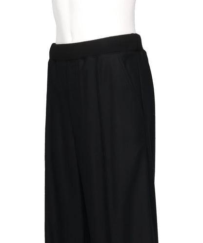WIDE TROUSERS WITH RIBBED WAISTBAND