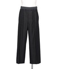 OVERCOAT WIDE TROUSER WITH RIBBED WAISTBAND