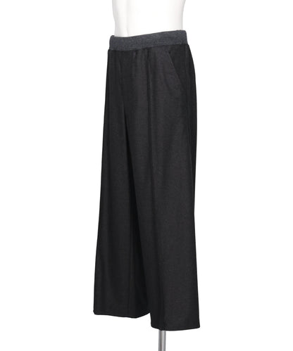 WIDE TROUSERS WITH RIBBED WAISTBAND