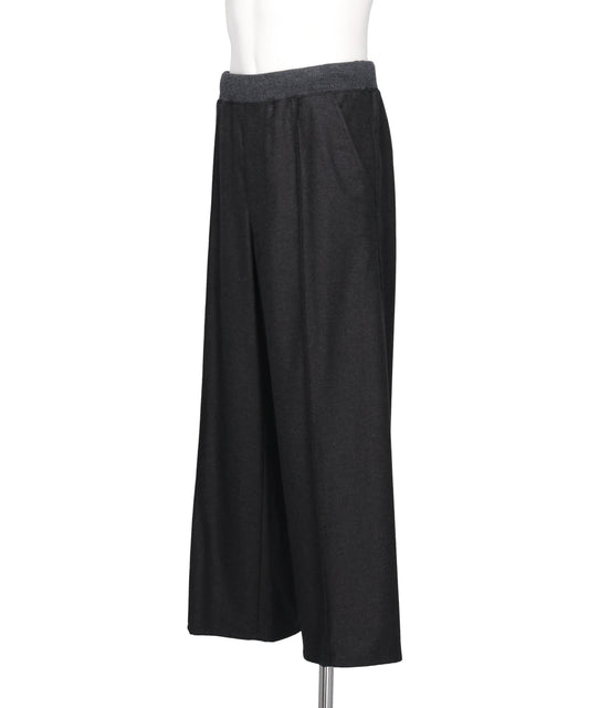 WIDE TROUSER WITH RIBBED WAISTBAND