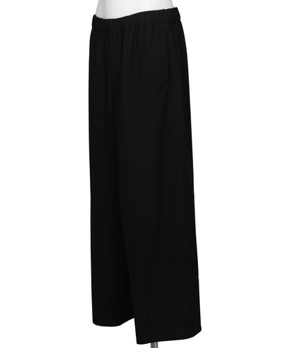 WIDE LEG DRAWSTRING TROUSER IN WOOL TROPICAL