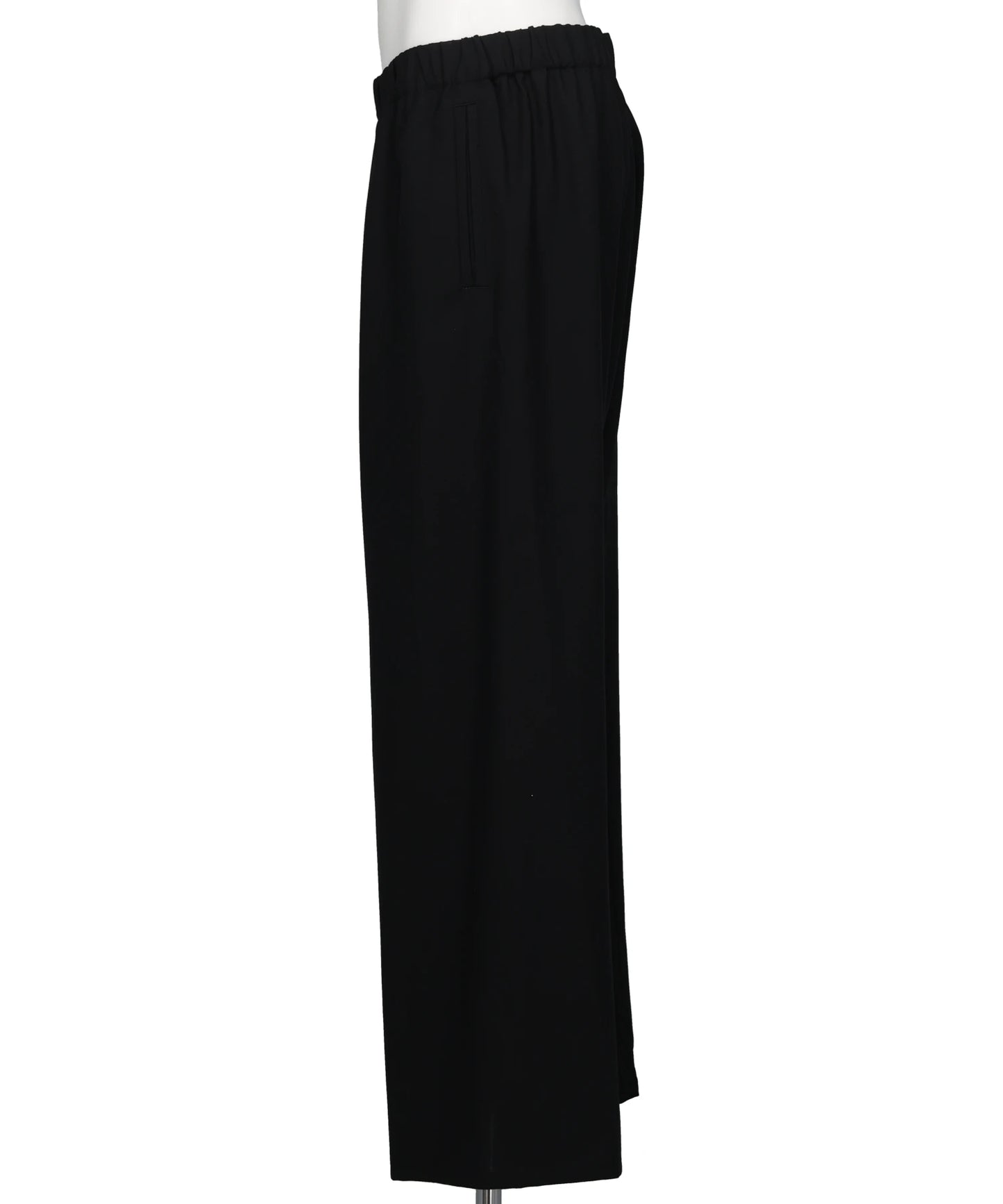WIDE LEG DRAWSTRING TROUSER IN WOOL TROPICAL