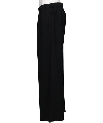 WIDE LEG DRAWSTRING TROUSER IN WOOL TROPICAL