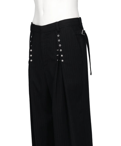 PIERCING STRIPE CROSS TACK PANTS