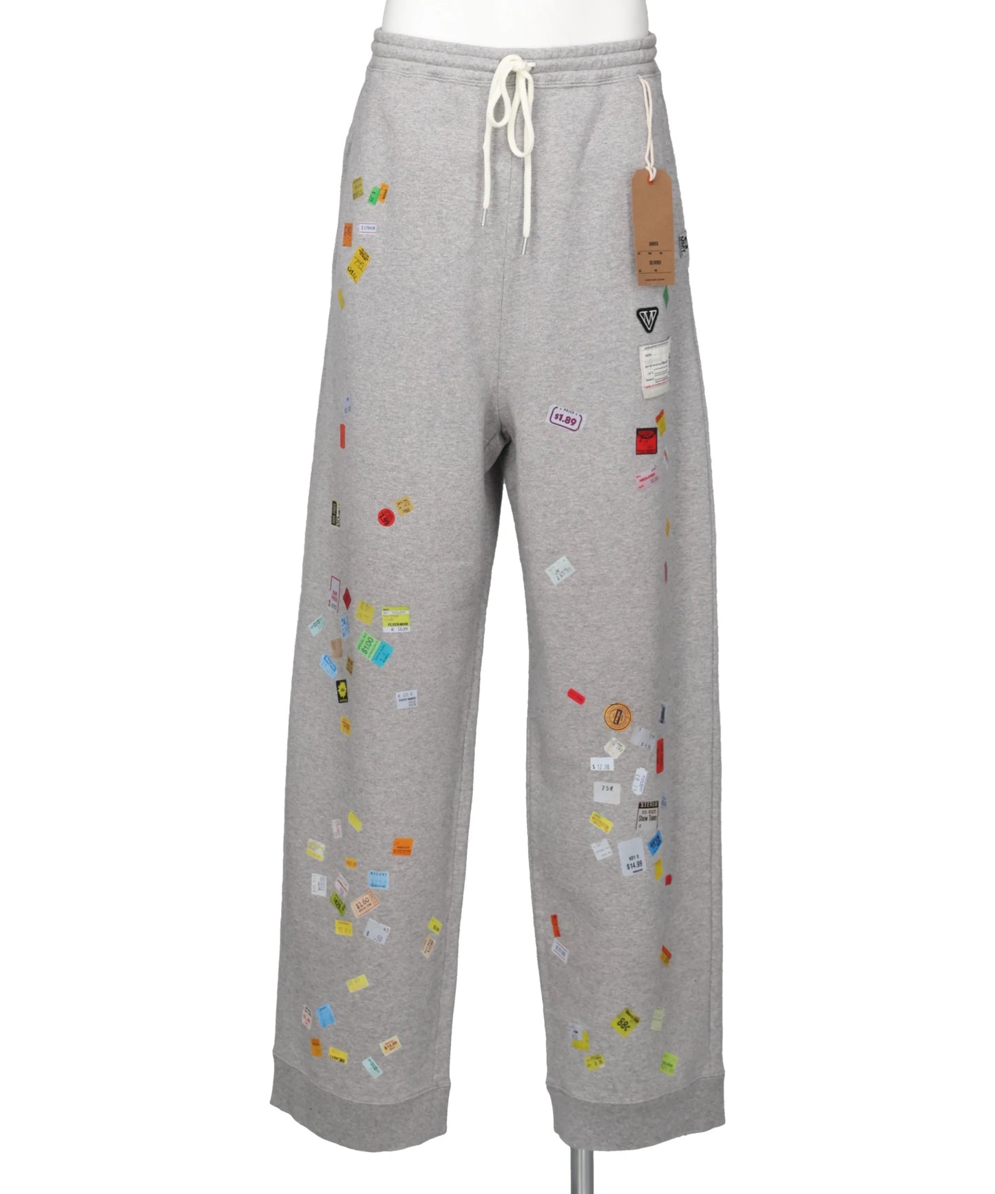 Maison MIHARA YASUHIRO(メゾンミハラヤスヒロ) 2026AW PRICE STICKER SWEAT PANTS A17PT552