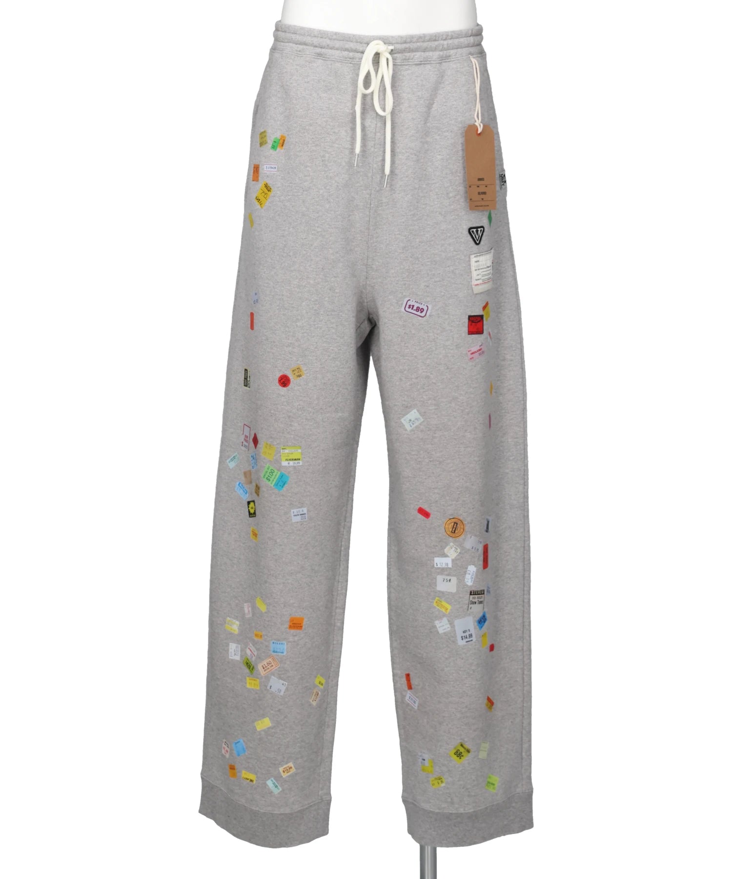 Maison MIHARA YASUHIRO(メゾンミハラヤスヒロ) 2026AW PRICE STICKER SWEAT PANTS A17PT552