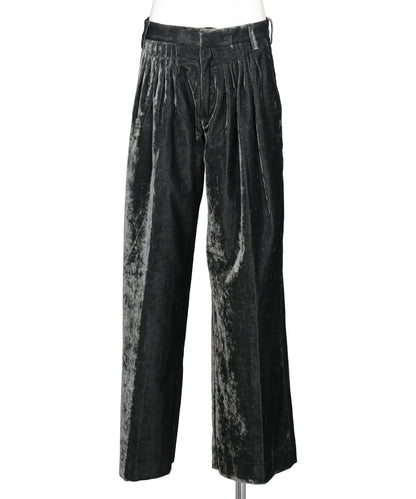 MASU(エムエーエスユー) 2026AW VELVET ACCORDION WIDE TROUSERS M26H9PL010