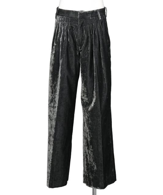 MASU(エムエーエスユー) 2026AW VELVET ACCORDION WIDE TROUSERS M26H9PL010