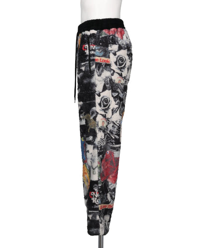 FLEECE RELAX PANTS / ALL-OVER PRINT