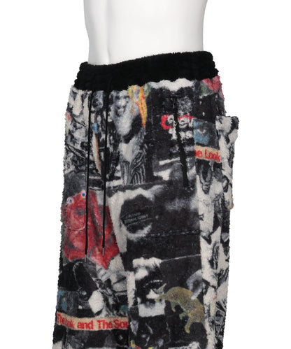 FLEECE RELAX PANTS / ALL-OVER PRINT