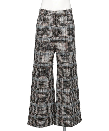 MELANGE TWEED TROUSERS