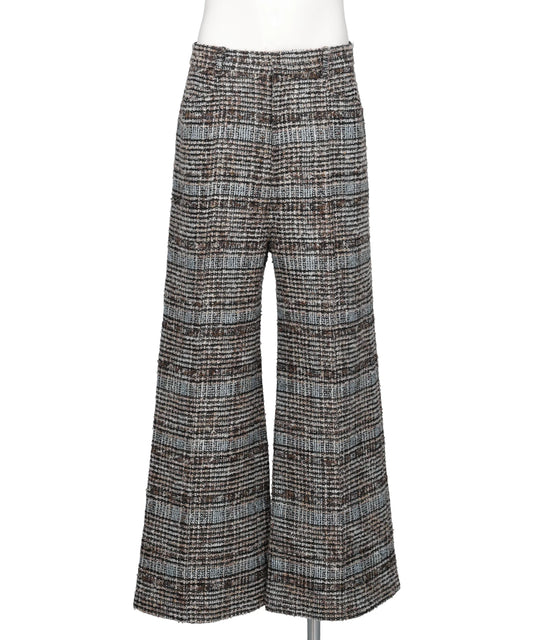 MELANGE TWEED TROUSERS