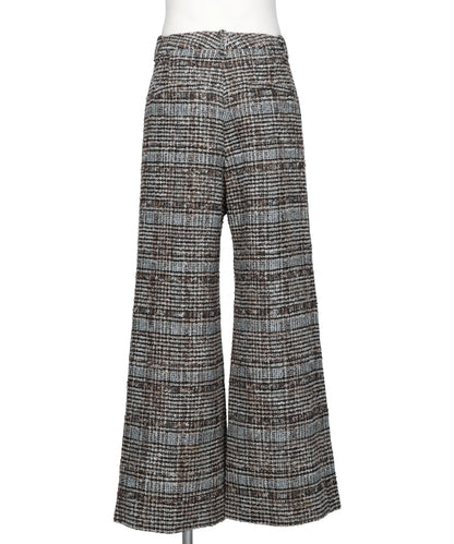 MELANGE TWEED TROUSERS